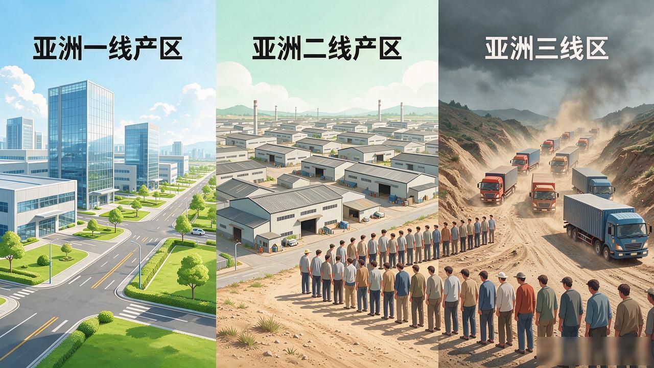 亚洲一线产区和二线产区的产业结构t9_亚洲制造业梯度分布_一线二线三线产区划分