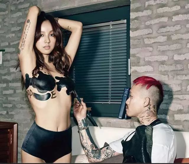 韩国明星纹身盘点，李孝利身上8处，权志龙最多~